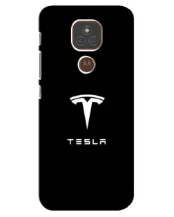 Чехол для Motorola MOTO E7 Plus с картинкой «Tesla White Logo» Чехол для Motorola MOTO E7 Plus с картинкой «Tesla White Logo»