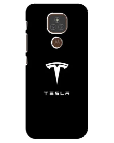 Чехол для Motorola MOTO E7 Plus с картинкой «Tesla White Logo» Чехол для Motorola MOTO E7 Plus с картинкой «Tesla White Logo»