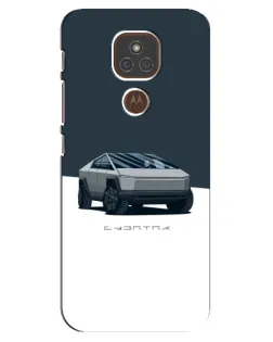 Чехол для Motorola MOTO E7 Plus с картинкой «Серебристый Cybertruck Tesla» Чехол для Motorola MOTO E7 Plus с картинкой «Серебристый Cybertruck Tesla»