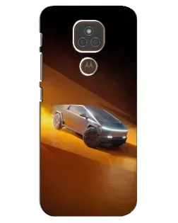 Чехол для Motorola MOTO E7 Plus с картинкой «Cybertruck в пустыне» Чехол для Motorola MOTO E7 Plus с картинкой «Cybertruck в пустыне»