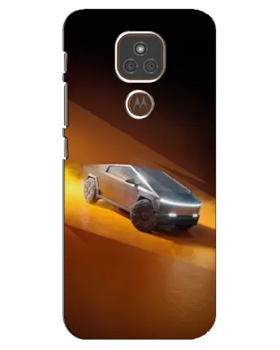 Чехол для Motorola MOTO E7 Plus с картинкой «Cybertruck в пустыне» Чехол для Motorola MOTO E7 Plus с картинкой «Cybertruck в пустыне»
