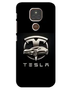 Чехол для Motorola MOTO E7 Plus с картинкой «Tesla — серебристое авто» Чехол для Motorola MOTO E7 Plus с картинкой «Tesla — серебристое авто»