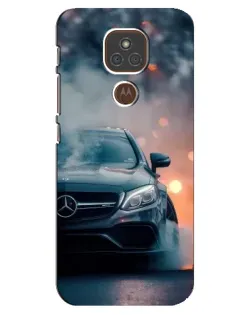 Чохол для Motorola MOTO E7 Plus з картинкою «Mercedes — нічне місто»