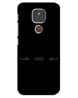 Чохол для Motorola MOTO E7 Plus з картинкою «Audi — світловий підпис»