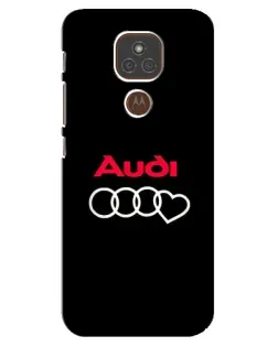 Чохол для Motorola MOTO E7 Plus з картинкою «Логотип Audi Heart»