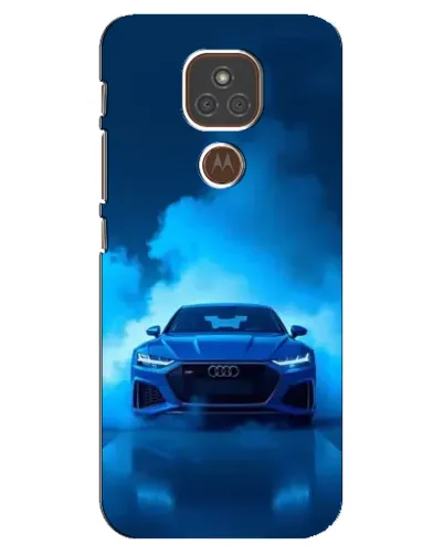 Чехол для Motorola MOTO E7 Plus с картинкой «Audi — голубая энергия» Чехол для Motorola MOTO E7 Plus с картинкой «Audi — голубая энергия»