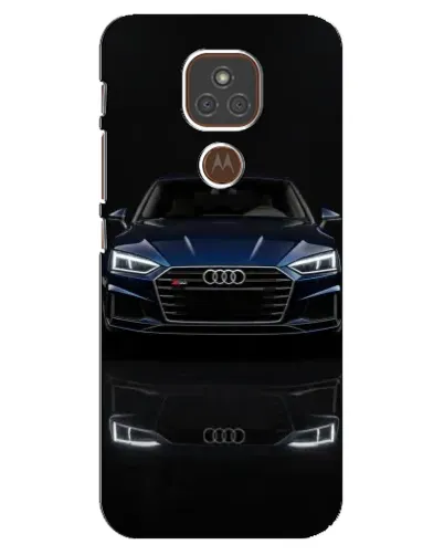 Чехол для Motorola MOTO E7 Plus с картинкой «Audi — ночное отражение» Чехол для Motorola MOTO E7 Plus с картинкой «Audi — ночное отражение»