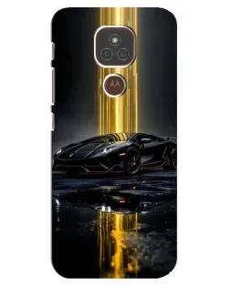 Чохол для Motorola MOTO E7 Plus з картинкою «Нічний Lamborghini драйв»