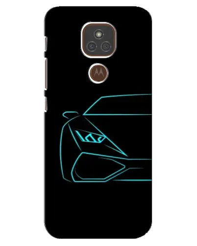 Чехол для Motorola MOTO E7 Plus с картинкой «Голубой силуэт Lamborghini» Чехол для Motorola MOTO E7 Plus с картинкой «Голубой силуэт Lamborghini»
