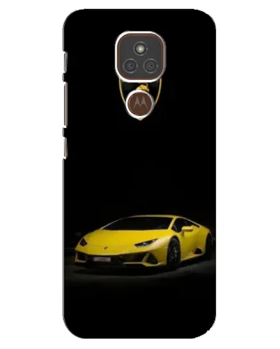Чехол для Motorola MOTO E7 Plus с картинкой «Lamborghini желтый акцент» Чехол для Motorola MOTO E7 Plus с картинкой «Lamborghini желтый акцент»