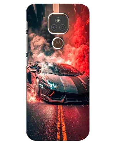 Чехол для Motorola MOTO E7 Plus с картинкой «Lamborghini красный дым» Чехол для Motorola MOTO E7 Plus с картинкой «Lamborghini красный дым»