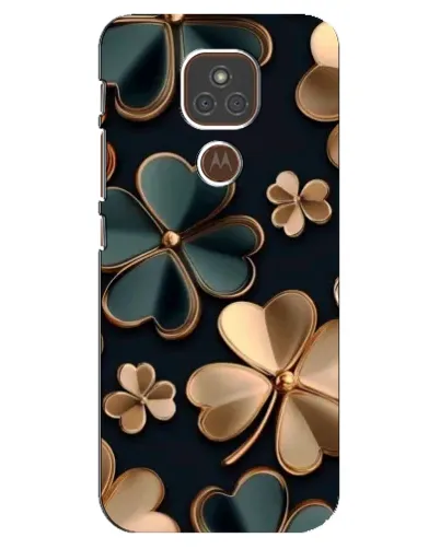 Чехол для Motorola MOTO E7 Plus с картинкой «Клевер в золоте» Чехол для Motorola MOTO E7 Plus с картинкой «Клевер в золоте»