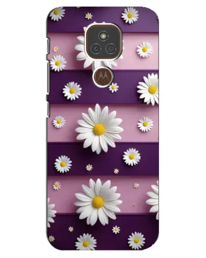 Чехол для Motorola MOTO E7 Plus с картинкой «Ромашки на фиолетовом» Чехол для Motorola MOTO E7 Plus с картинкой «Ромашки на фиолетовом»