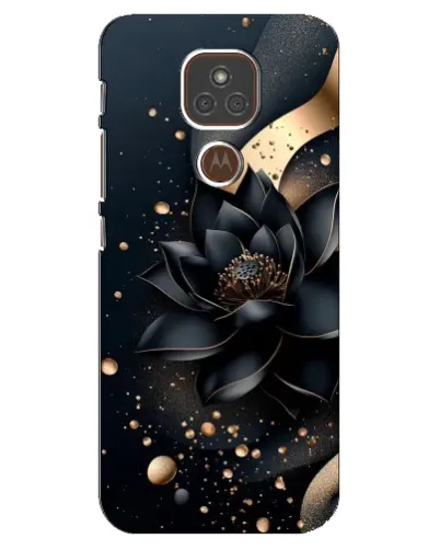 Чехол для Motorola MOTO E7 Plus с картинкой «Черный лотос» Чехол для Motorola MOTO E7 Plus с картинкой «Черный лотос»
