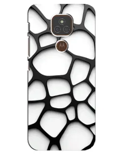 Чехол для Motorola MOTO E7 Plus с картинкой «Белая объемная сетка» Чехол для Motorola MOTO E7 Plus с картинкой «Белая объемная сетка»