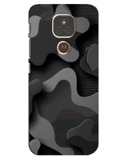 Чехол для Motorola MOTO E7 Plus с картинкой «Темный абстрактный камуфляж» Чехол для Motorola MOTO E7 Plus с картинкой «Темный абстрактный камуфляж»