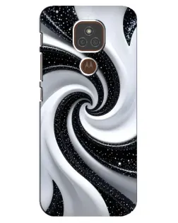 Чехол для Motorola MOTO E7 Plus с картинкой «Черно-белая спираль» Чехол для Motorola MOTO E7 Plus с картинкой «Черно-белая спираль»