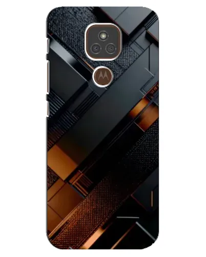 Чехол для Motorola MOTO E7 Plus с картинкой «Черные геометрические блоки» Чехол для Motorola MOTO E7 Plus с картинкой «Черные геометрические блоки»