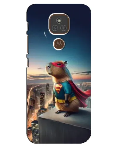 Чехол для Motorola MOTO E7 Plus с картинкой «Капи-мен супергерой» Чехол для Motorola MOTO E7 Plus с картинкой «Капи-мен супергерой»