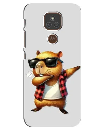 Чехол для Motorola MOTO E7 Plus с картинкой «Капибара рэпер даб» Чехол для Motorola MOTO E7 Plus с картинкой «Капибара рэпер даб»