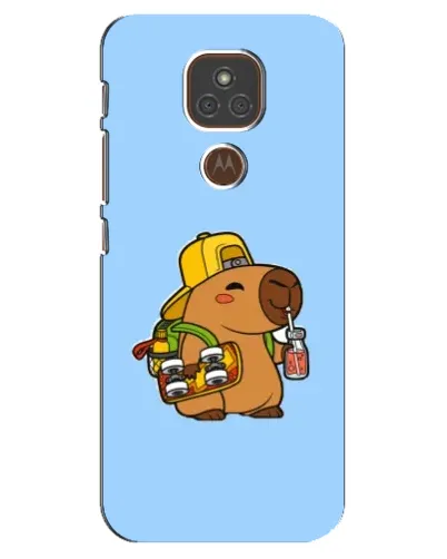 Чехол для Motorola MOTO E7 Plus с картинкой «Капибара на скейте» Чехол для Motorola MOTO E7 Plus с картинкой «Капибара на скейте»