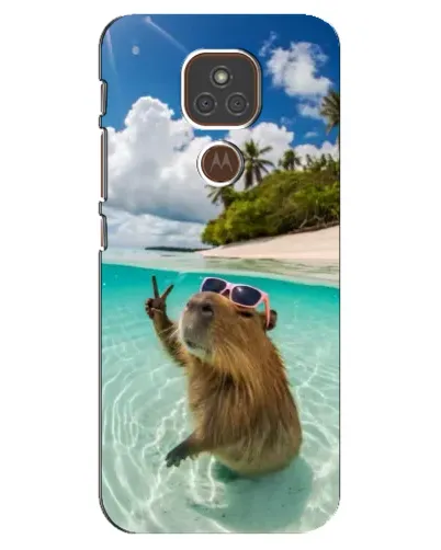 Чехол для Motorola MOTO E7 Plus с картинкой «Капибара на море» Чехол для Motorola MOTO E7 Plus с картинкой «Капибара на море»