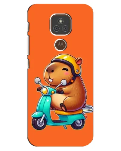 Чехол для Motorola MOTO E7 Plus с картинкой «Капибара на скутере» Чехол для Motorola MOTO E7 Plus с картинкой «Капибара на скутере»