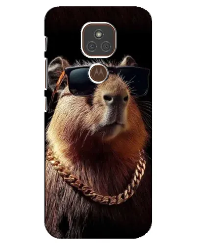 Чехол для Motorola MOTO E7 Plus с картинкой «Капибара золотая цепь» Чехол для Motorola MOTO E7 Plus с картинкой «Капибара золотая цепь»