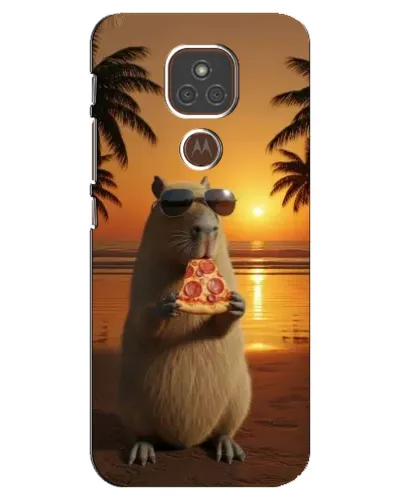 Чехол для Motorola MOTO E7 Plus с картинкой «Капибара с пиццей» Чехол для Motorola MOTO E7 Plus с картинкой «Капибара с пиццей»