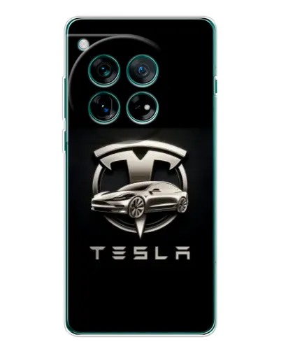 Чехол для Motorola Moto G Max с картинкой «Tesla — серебристое авто»