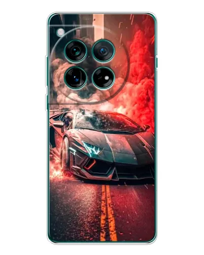 Чехол для Motorola Moto G Max с картинкой «Lamborghini красный дым»
