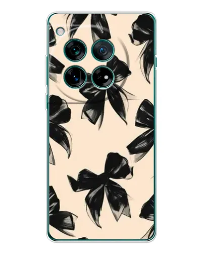 Чехол для Motorola Moto G Max с картинкой «Паттерн черные банты»