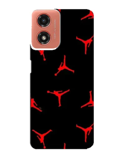 Чехол для Motorola MOTO G04 с картинкой «Jordan Red Pattern» Чехол для Motorola MOTO G04 с картинкой «Jordan Red Pattern»