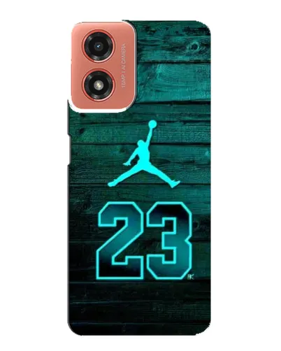 Чехол для Motorola MOTO G04 с картинкой «Jordan Cyan 23» Чехол для Motorola MOTO G04 с картинкой «Jordan Cyan 23»