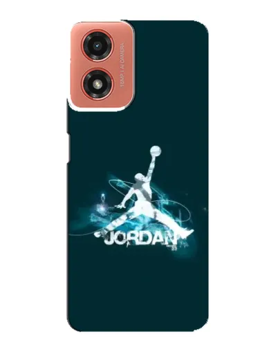 Чехол для Motorola MOTO G04 с картинкой «Jordan Blue Fire» Чехол для Motorola MOTO G04 с картинкой «Jordan Blue Fire»