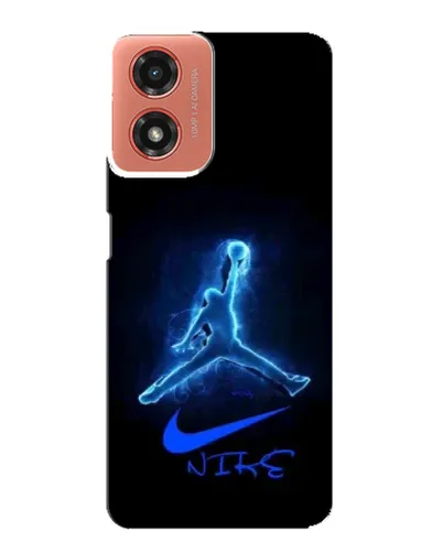 Чехол для Motorola MOTO G04 с картинкой «Jordan Neon Blue» Чехол для Motorola MOTO G04 с картинкой «Jordan Neon Blue»