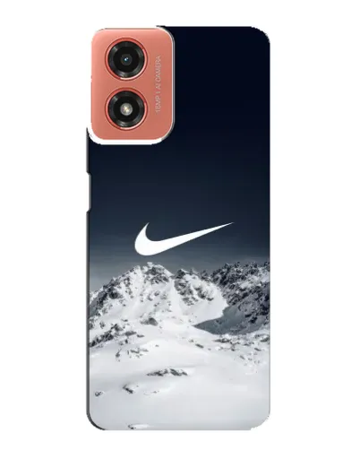 Чехол для Motorola MOTO G04 с картинкой «Nike — зимние горы» Чехол для Motorola MOTO G04 с картинкой «Nike — зимние горы»