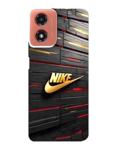 Чехол для Motorola MOTO G04 с картинкой «Золотой Nike на металле» Чехол для Motorola MOTO G04 с картинкой «Золотой Nike на металле»
