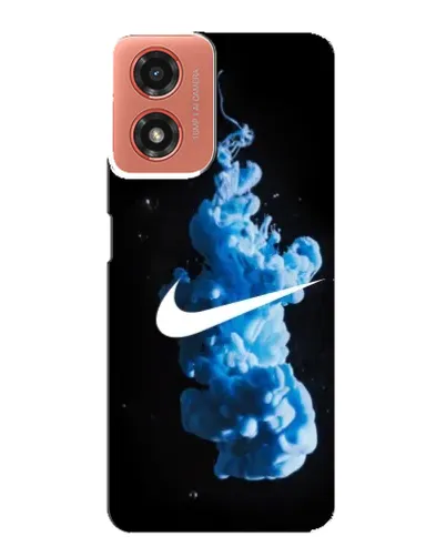 Чехол для Motorola MOTO G04 с картинкой «Nike и синий дым» Чехол для Motorola MOTO G04 с картинкой «Nike и синий дым»