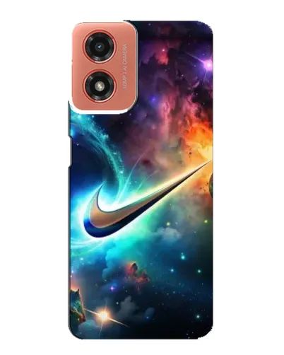 Чехол для Motorola MOTO G04 с картинкой «Космический Nike Swoosh» Чехол для Motorola MOTO G04 с картинкой «Космический Nike Swoosh»