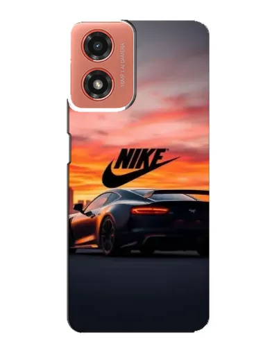 Чехол для Motorola MOTO G04 с картинкой «Nike и суперкар» Чехол для Motorola MOTO G04 с картинкой «Nike и суперкар»