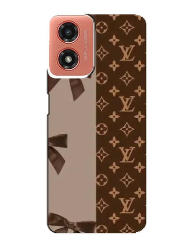 Чехол для Motorola MOTO G04 с картинкой «Louis Vuitton — банты»