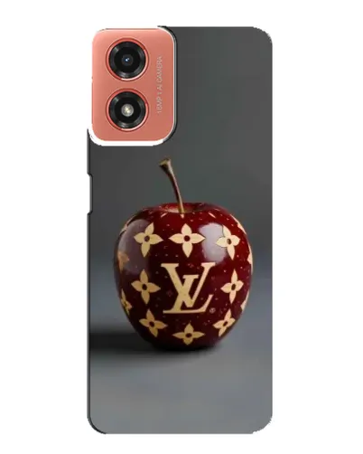 Чехол для Motorola MOTO G04 с картинкой «Красное яблоко LV»
