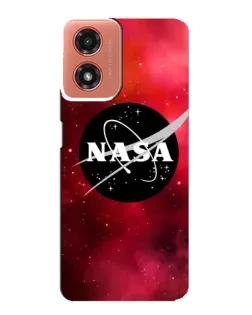 Чехол для Motorola MOTO G04 с картинкой «NASA — красная туманность»