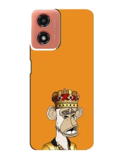 Чехол для Motorola MOTO G04 с картинкой «Золотая обезьяна Bored Ape»