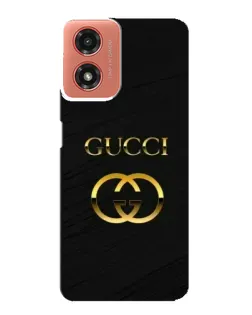 Чехол для Motorola MOTO G04 с картинкой «Золотой логотип Gucci» Чехол для Motorola MOTO G04 с картинкой «Золотой логотип Gucci»