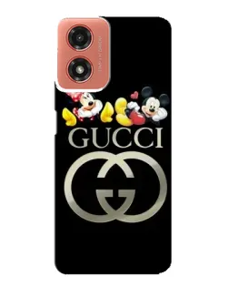 Чехол для Motorola MOTO G04 с картинкой «Gucci — герои Disney» Чехол для Motorola MOTO G04 с картинкой «Gucci — герои Disney»