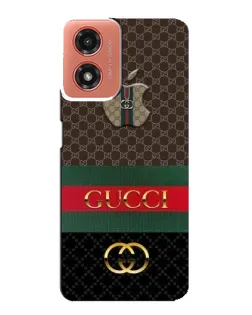 Чехол для Motorola MOTO G04 с картинкой «Gucci — брендированный десерт» Чехол для Motorola MOTO G04 с картинкой «Gucci — брендированный десерт»