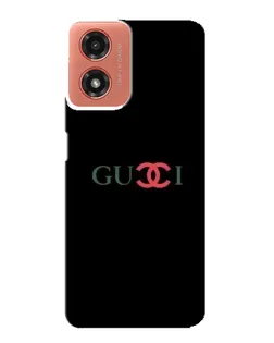 Чехол для Motorola MOTO G04 с картинкой «Gucci — красный градиент» Чехол для Motorola MOTO G04 с картинкой «Gucci — красный градиент»