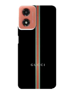 Чехол для Motorola MOTO G04 с картинкой «Gucci — строгая линия» Чехол для Motorola MOTO G04 с картинкой «Gucci — строгая линия»